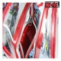 Mochila Escolar Marvel 72901 Transparente Rojo