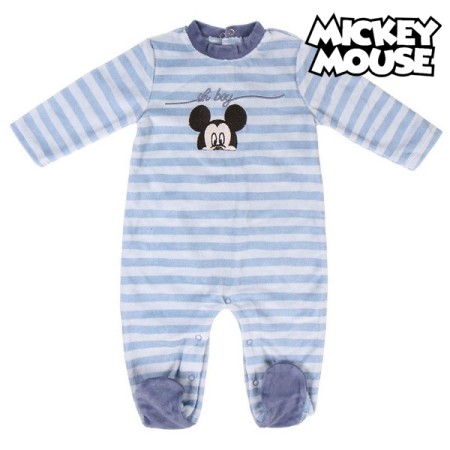 Barboteuse à Manches Longues pour Bébé Mickey Mouse Bleu