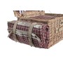 Cesta DKD Home Decor Pícnic Natural Rojo Mimbre (44 x 30 x 22 cm)