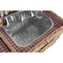 Cesta DKD Home Decor Pícnic Natural Rojo Mimbre (44 x 30 x 22 cm)