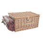 Cesta DKD Home Decor Pícnic Natural Rojo Mimbre (44 x 30 x 22 cm)