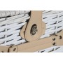 Cesta DKD Home Decor Pícnic Rojo Blanco Mimbre (40 x 28 x 20 cm)