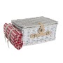 Cesta DKD Home Decor Pícnic Rojo Blanco Mimbre (40 x 28 x 20 cm)