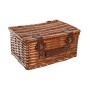 Cesta DKD Home Decor Pícnic Natural Azul Mimbre (40 x 28 x 20 cm)