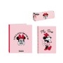 Ensemble de Papeterie Minnie Mouse Me time 3 Pièces Rose