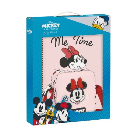 Set de Papelería Minnie Mouse Me time 2 Piezas Rosa