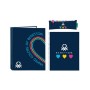 Set de Papelería Benetton Love 3 Piezas Azul marino