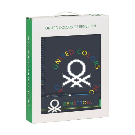 Set de Papelería Benetton Sixties 3 Piezas Azul marino