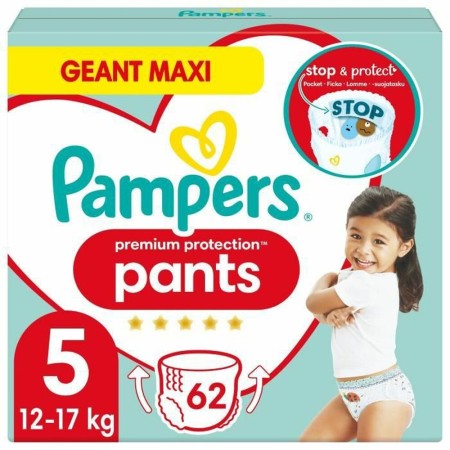 Couches jetables Pampers Premium Protection 5 (62 uds)