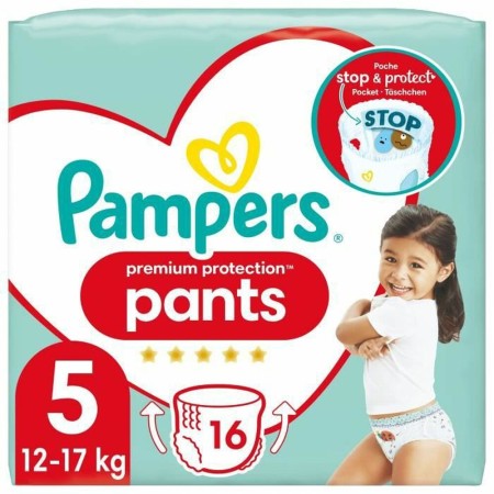 Couches jetables Pampers Premium Protection 5 (16 uds)