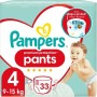 Couches jetables Pampers Premium Protection 4 (33 uds)