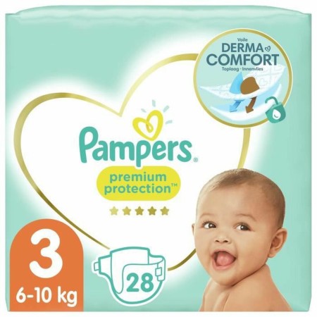 Pañales Desechables Pampers Premium Protection 3 (28 uds)