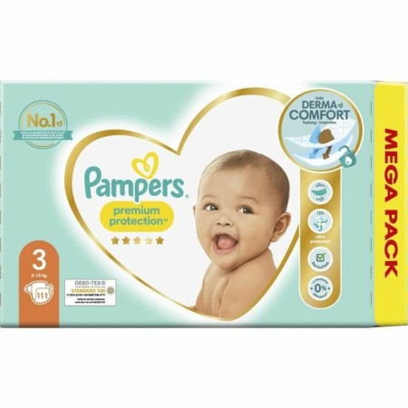 Pañales Desechables Pampers Premium Protection 3 (111 uds)