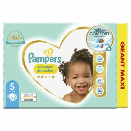 Couches jetables Pampers Premium Protection 5 (72 uds)