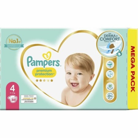 Pañales Desechables Pampers Premium Protection 4 (88 uds)