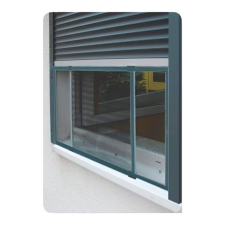 Mosquitera Schellenberg Extensible Puertas y ventanas Fibra de Vidrio Antracita (50 x 142 cm)