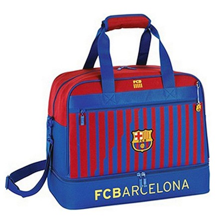 Sac de Sport avec Porte-Chaussures Safta FC Barcelona Bleu Bordeaux