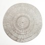 Set de table Quid Habitat Spirale Argenté Textile (38 cm) (Pack 12x)