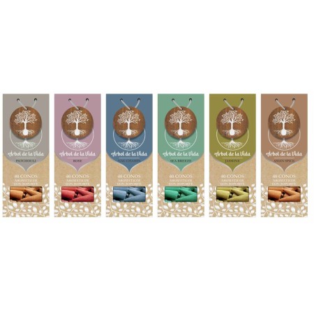 Encens DKD Home Decor Cônes Multicouleur (6 Unités)