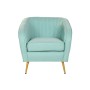 Fauteuil DKD Home Decor Doré Métal Vert (70 x 68 x 73 cm)