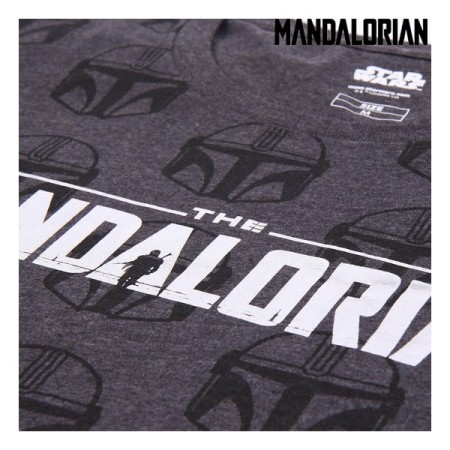 T shirt à manches courtes The Mandalorian Gris