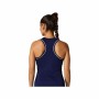 Débardeur Femme Asics Court Piping Bleu foncé