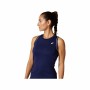 Camiseta de Tirantes Mujer Asics Court Piping Azul oscuro