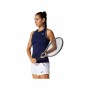 Débardeur Femme Asics Court Piping Bleu foncé