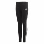 Leggings de Sport pour Enfants Adidas TIGHT Noir Noir/Blanc