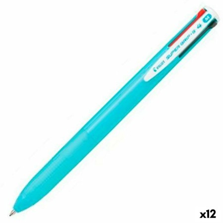 Crayon Pilot Supergrip G4 Bleu clair Ballon 0,4 mm 12 Unités