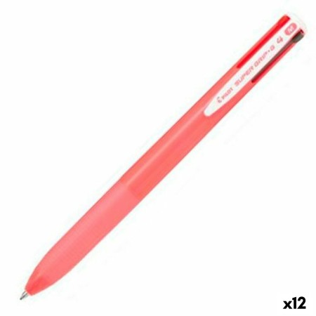 Bolígrafo Pilot Supergrip G4 Rosa claro Bola 0,4 mm 12 Unidades