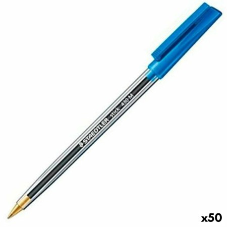 Bolígrafo Staedtler Stick 430 Azul 50 Unidades