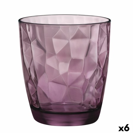 Vaso Bormioli Rocco Diamond Morado Vidrio (390 ml) (6 Unidades)