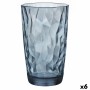 Vaso Bormioli Rocco Azul Vidrio (470 ml) (6 Unidades)