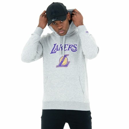 Sudadera con Capucha Unisex New Era LA Lakers Gris