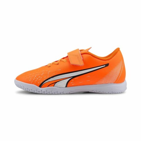 Chaussures de foot pour Enfants Puma Ultra Play It V Orange Homme