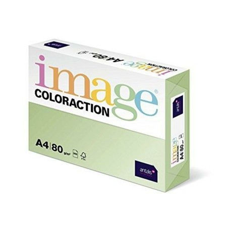 Papel para Imprimir Image ColorAction Jungle Verde Pastel 500 Hojas Din A4 (5 Unidades)