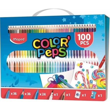 Set de Dibujo Maped Color'Peps Maletín (100 Piezas)