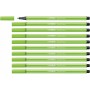 Feutres Stabilo Pen 68 Fluorescent Vert 10 Unités