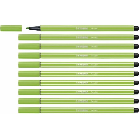 Feutres Stabilo Pen 68 10 Unités Vert clair