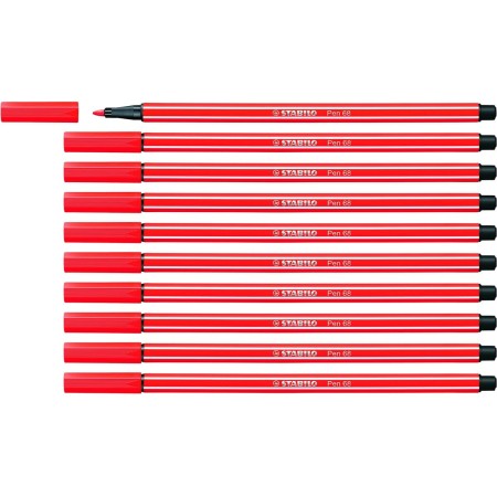 Rotuladores Stabilo Pen 68 Rojo 10 Unidades