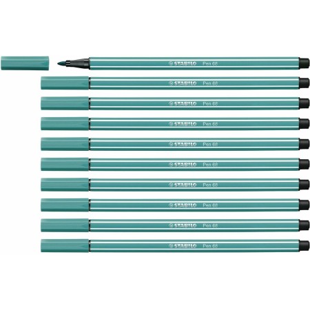 Feutres Stabilo Pen 68 Turquoise 10 Unités