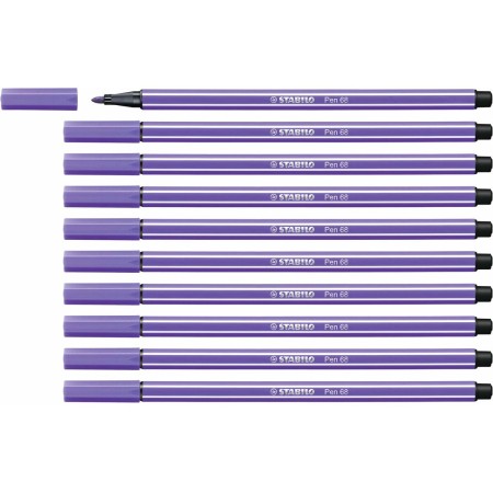 Feutres Stabilo Pen 68 Violet 10 Unités