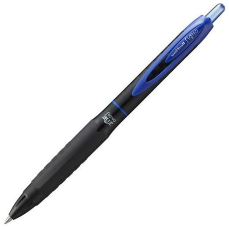 Biros à encre liquide Uni-Ball Rollerball Signo UMN-207F Bleu 12 Unités