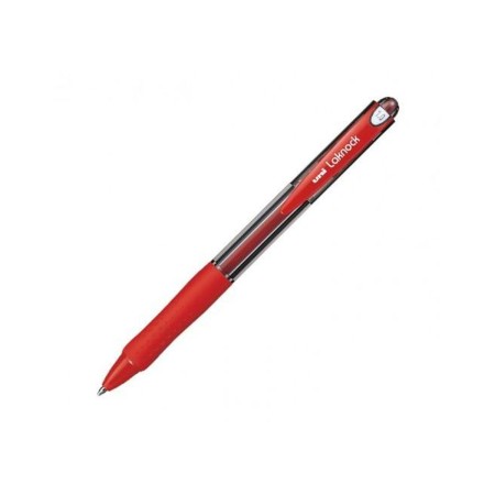 Biros à encre liquide Uni-Ball Rollerball Laknock SN-100 Rouge 12 Unités