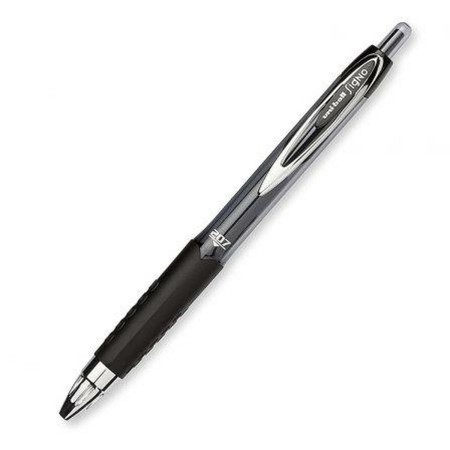 Bolígrafo de tinta líquida Uni-Ball Rollerball Signo UM-207 Negro 12 Unidades