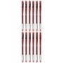 Biros à encre liquide Uni-Ball Rollerball Signo Basicos UM-120 Rouge 12 Unités