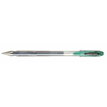 Bolígrafo de tinta líquida Uni-Ball Rollerball Signo Basicos UM-120 Verde 12 Unidades