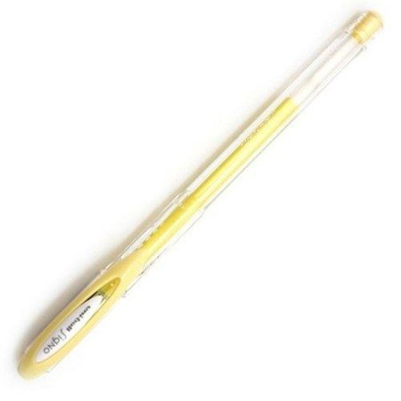 Biros à encre liquide Uni-Ball Rollerball Signo Angelic Colour UM-120AC Jaune 12 Unités