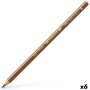 Crayons de couleur Faber-Castell Polychromos Marron (6 Unités)